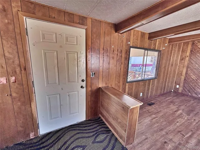 a view of front door