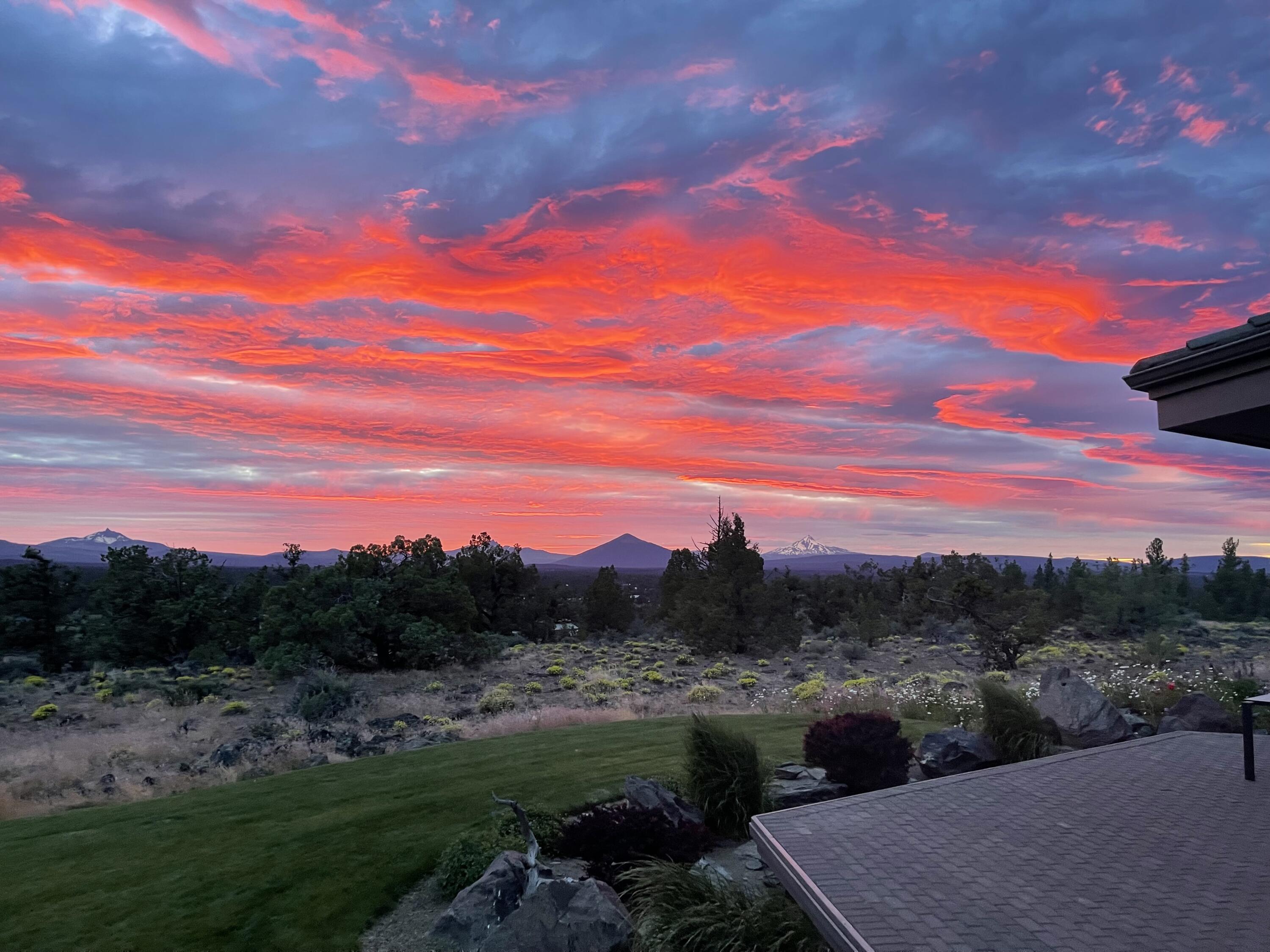 18290 Plainview Road Bend, OR 97703 - Photo 51 of 73 Pink Sunset from Patio