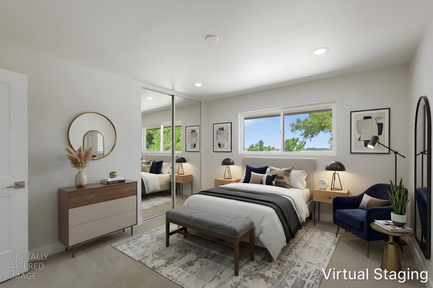 2650 West Twitchell Island Road Rio Vista, CA 94571 - Photo 15 of 60 a bedroom with bed and a large window