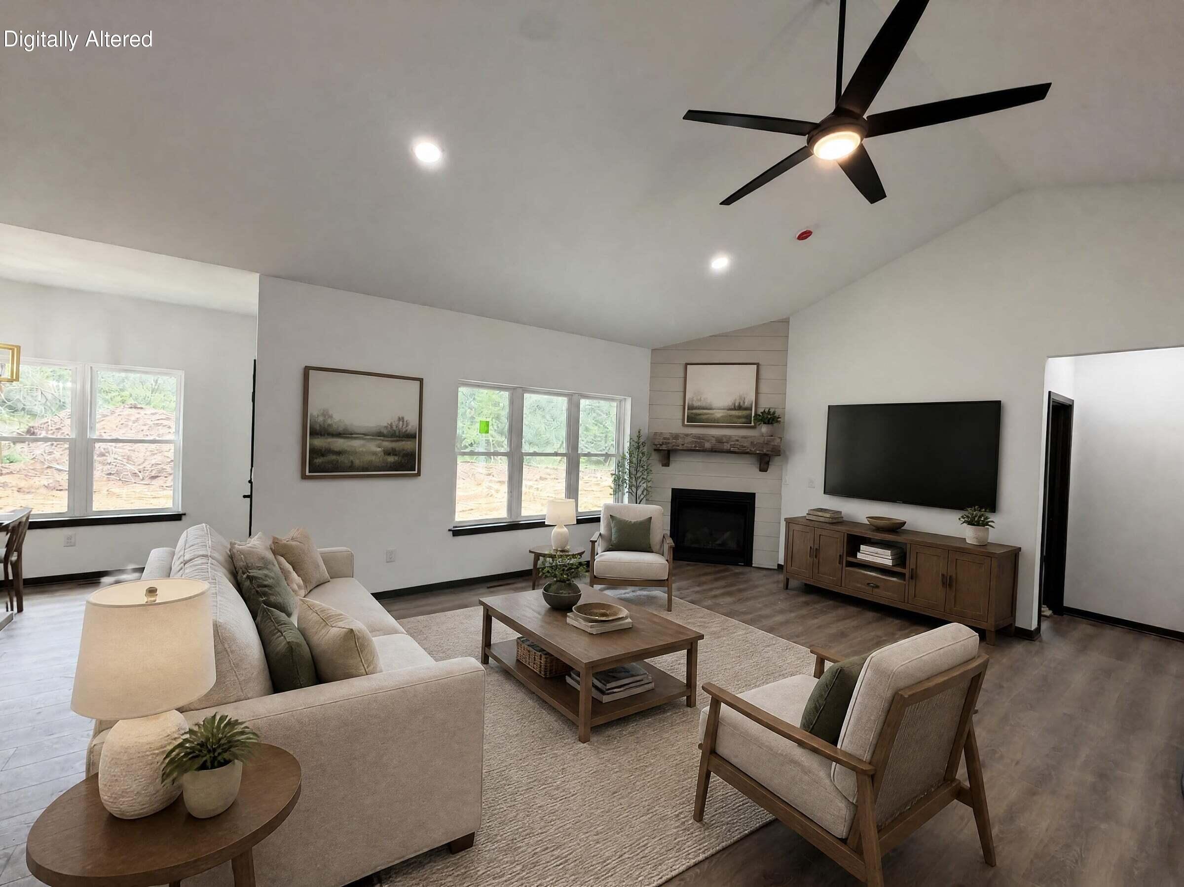 2377 Wallace Lake Road Trenton, WI 53090 - Photo 18 of 34 Virtually Staged Living Room