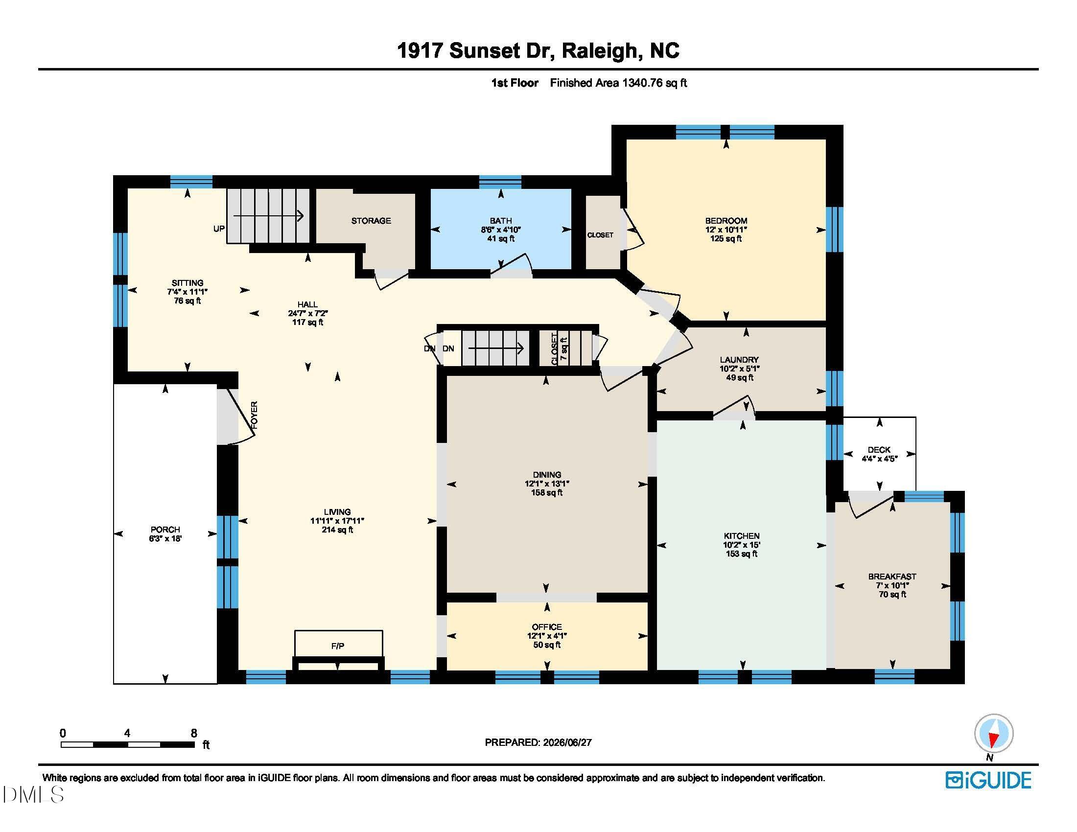 1917 Sunset Drive Raleigh, NC 27608 - Photo 3 of 21 Floor plan for 1917 Sunset_Page_03