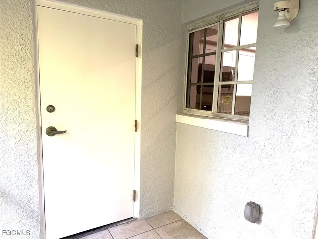 a view of front door