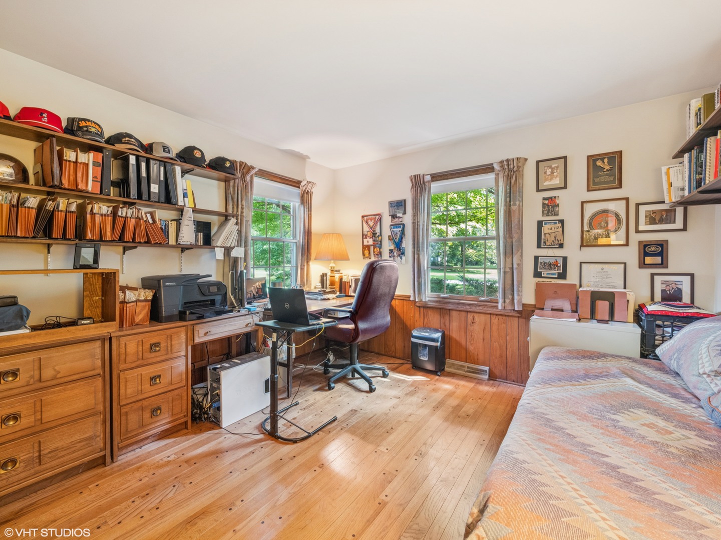 1881 West Tweed Road Inverness, IL 60067 - Photo 14 of 22 a workspace with a large window and a book shelf
