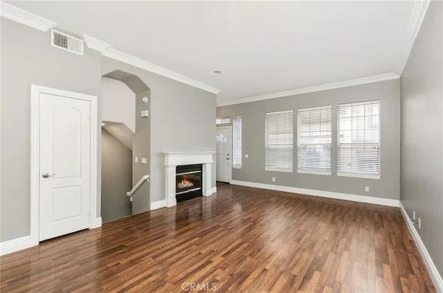 a view of a brick building from a balcony