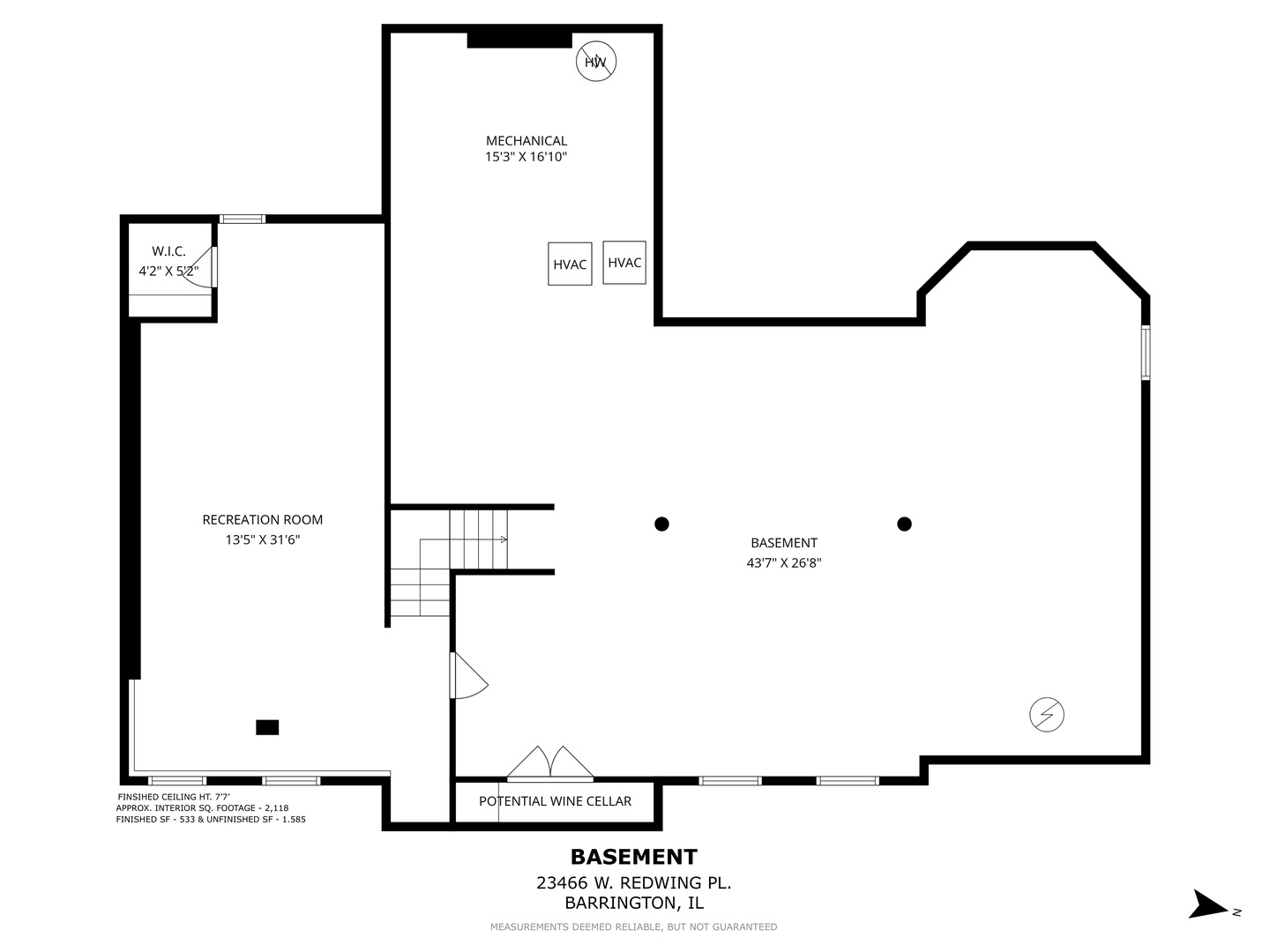 23466 West Redwing Place Barrington, IL 60010 - Photo 34 of 35 a picture of floor plan