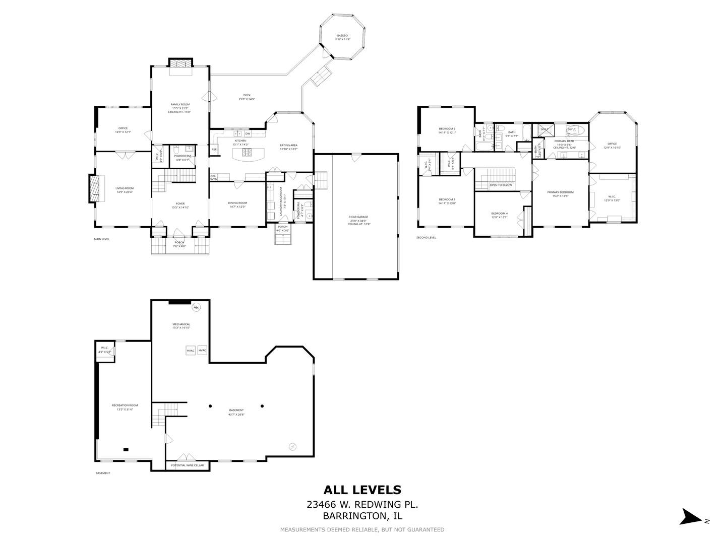 23466 West Redwing Place Barrington, IL 60010 - Photo 35 of 35 a picture of floor plan