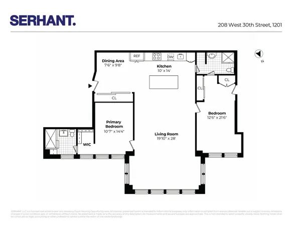 $11,500 | 208 West 30th Street, Unit 1201 | Chelsea