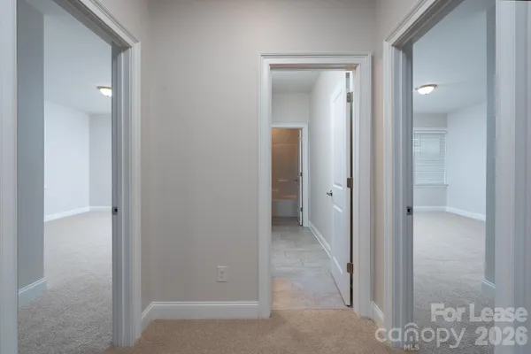 a view of a room with door