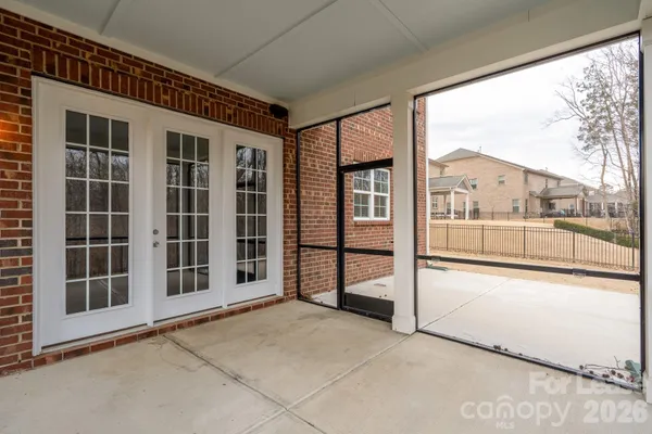 a view of an entrance with stairs