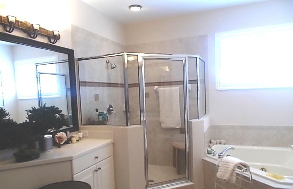 370 Southwest Walking Path, Unit 370 Stuart, FL 34997 - Photo 28 of 38 Master bath shower and spa tub