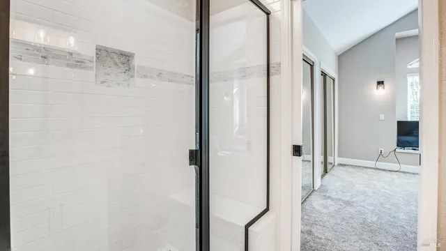 a view of backyard with trees