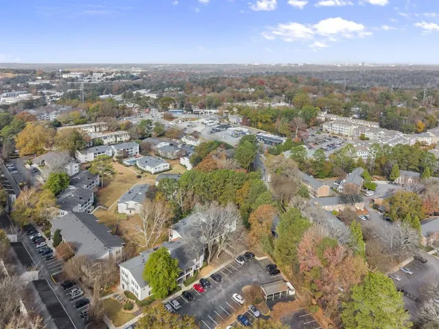 an aerial view of multiple house