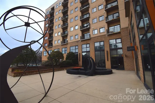 a front view of a building