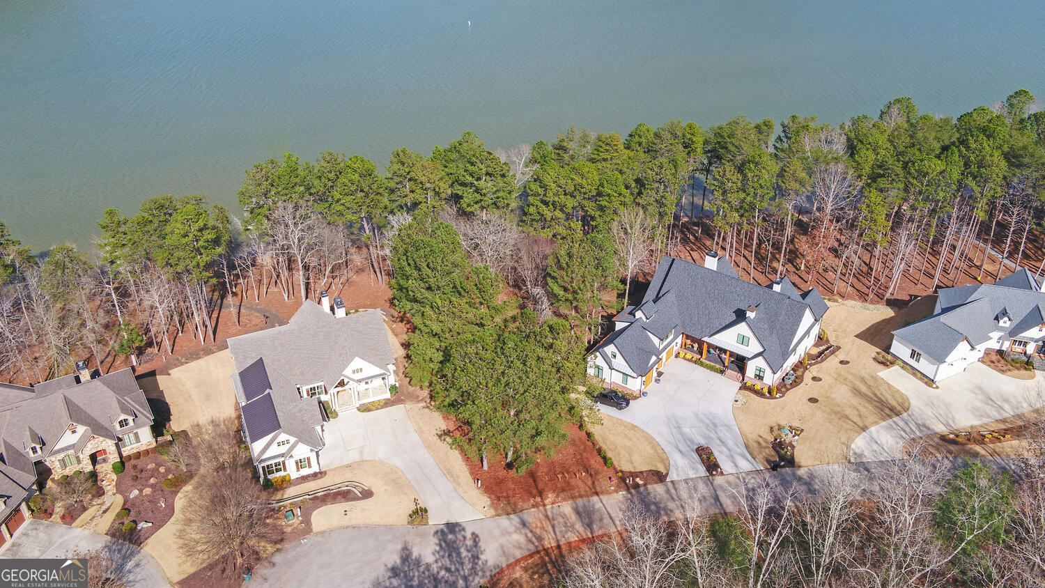1212 Edgewater Trail Toccoa, GA 30577 - Photo 3 of 5 an aerial view of a house with a yard