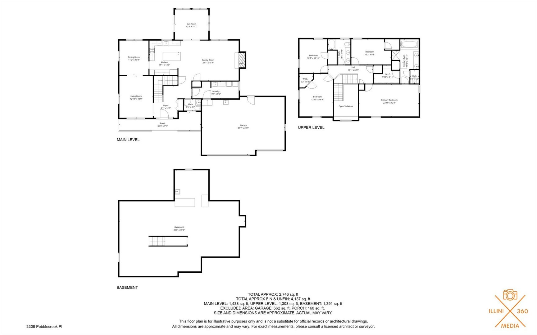 3308 Pebblecreek Place Champaign, IL 61822 - Photo 57 of 57 a picture of a floor plan