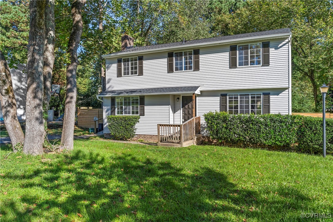 9036 Resaca Road Chesterfield, VA 23236 - Photo 2 of 39 View of front of house with a front yard and a chi