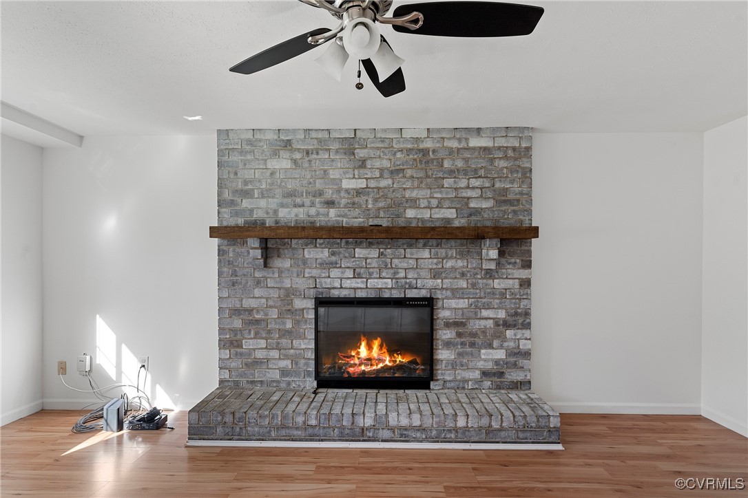 9036 Resaca Road Chesterfield, VA 23236 - Photo 6 of 39 Details featuring baseboards, a brick fireplace, w
