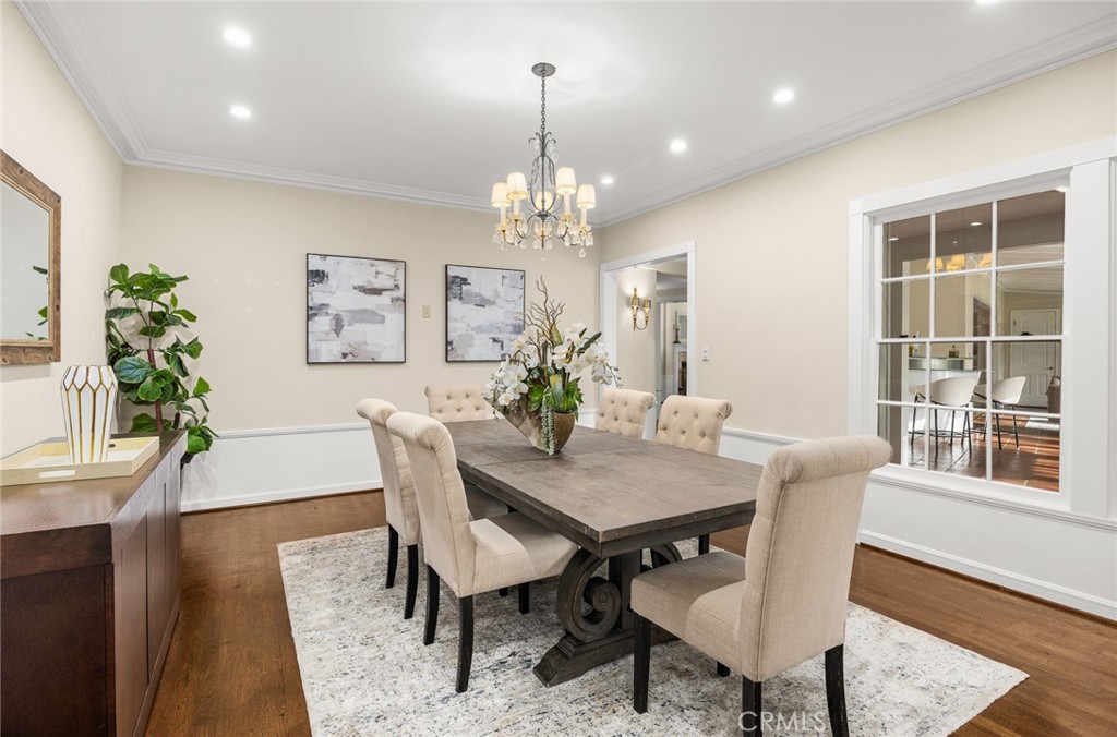 1110 Fallen Leaf Road Arcadia, CA 91006 - Photo 15 of 38 a view of a dining room with furniture window and wooden floor