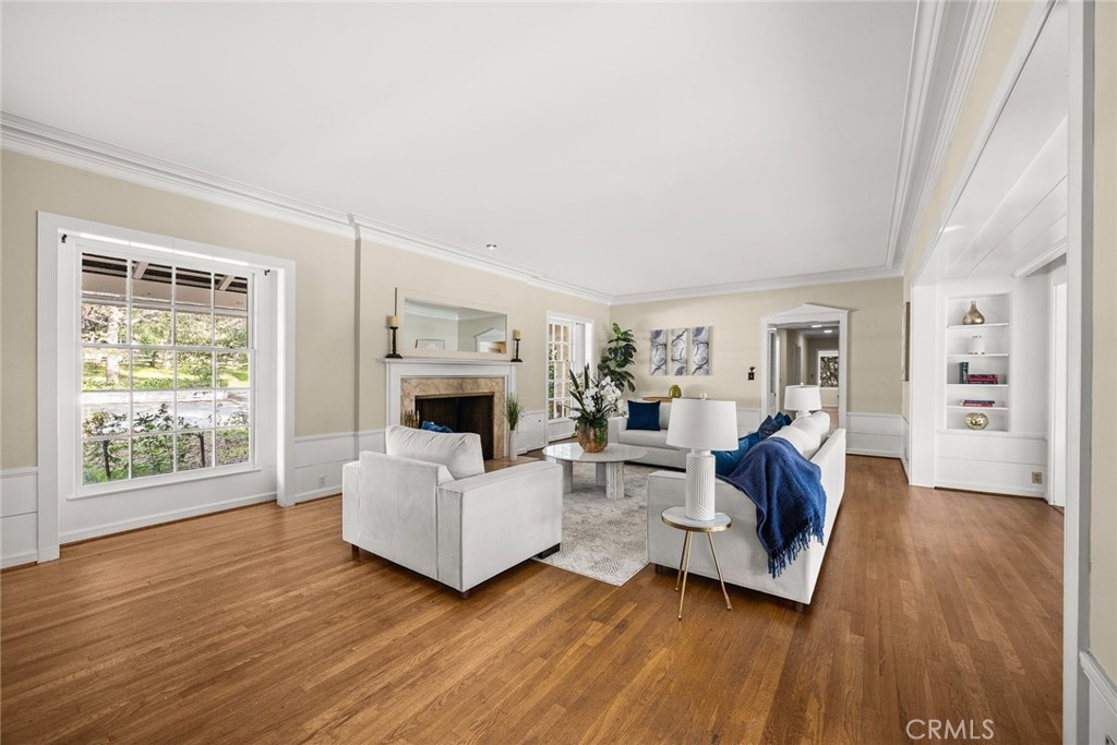 1110 Fallen Leaf Road Arcadia, CA 91006 - Photo 5 of 38 a living room with furniture and a fireplace