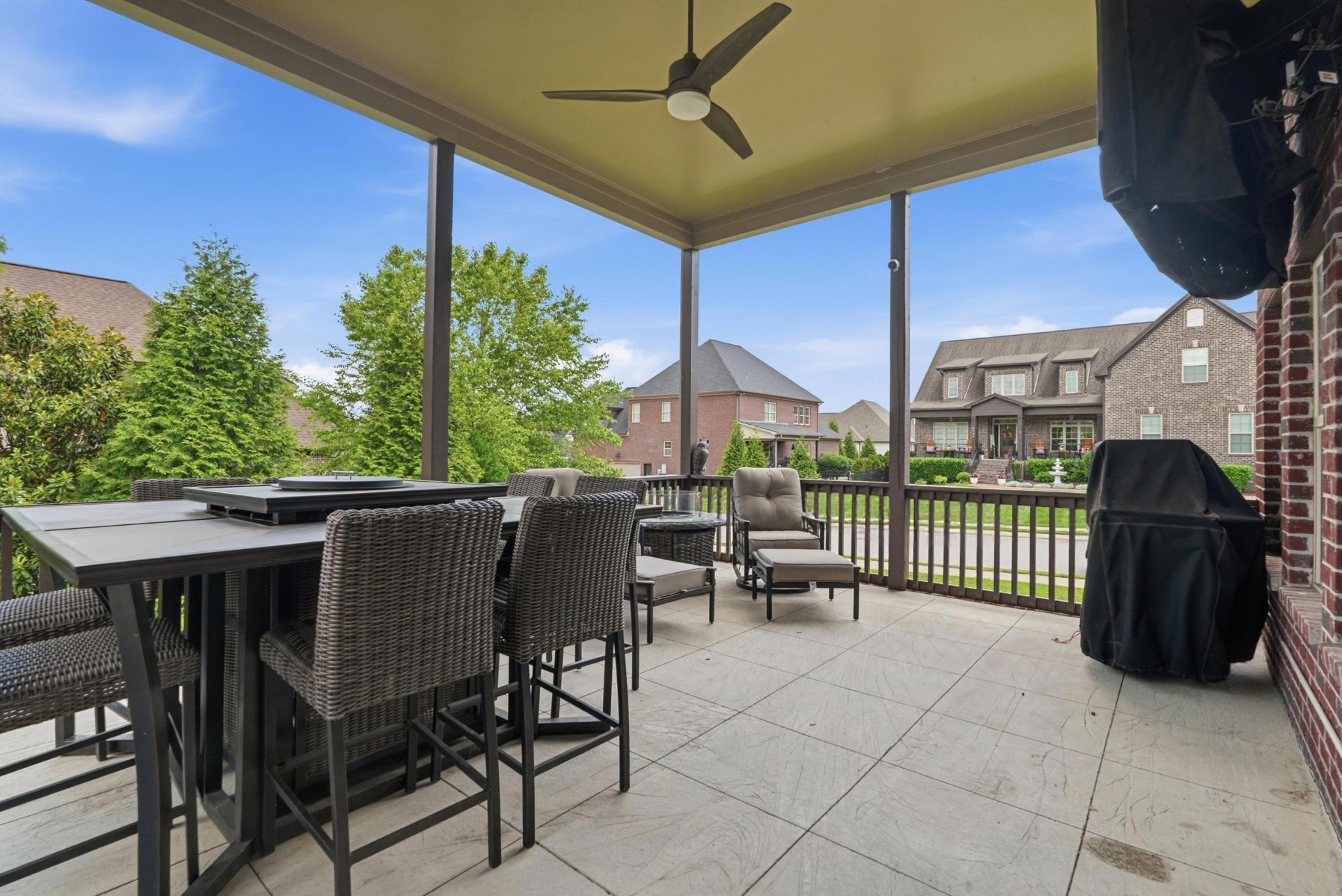 6000 Wallaby Court Spring Hill, TN 37174 - Photo 45 of 57 a patio with glass top table and chairs