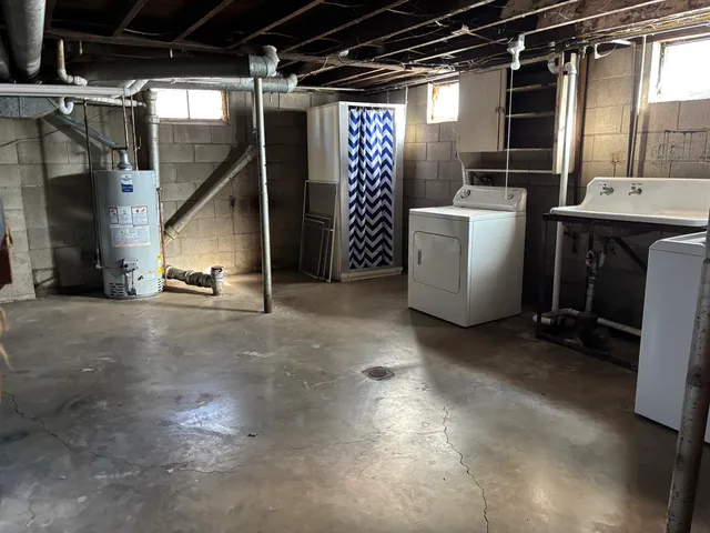 a view of a storage room