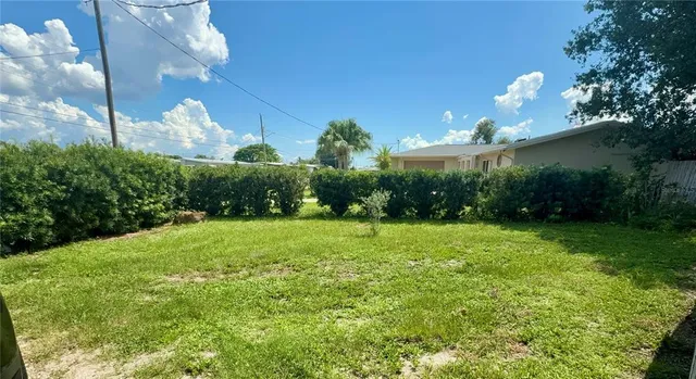 a view of a big yard