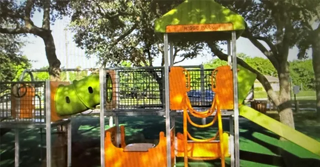 swimming pool view with a garden and plants