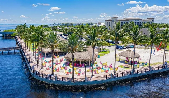 a outdoor view of a hardwood floor