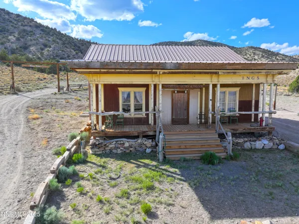a view of a house with a patio