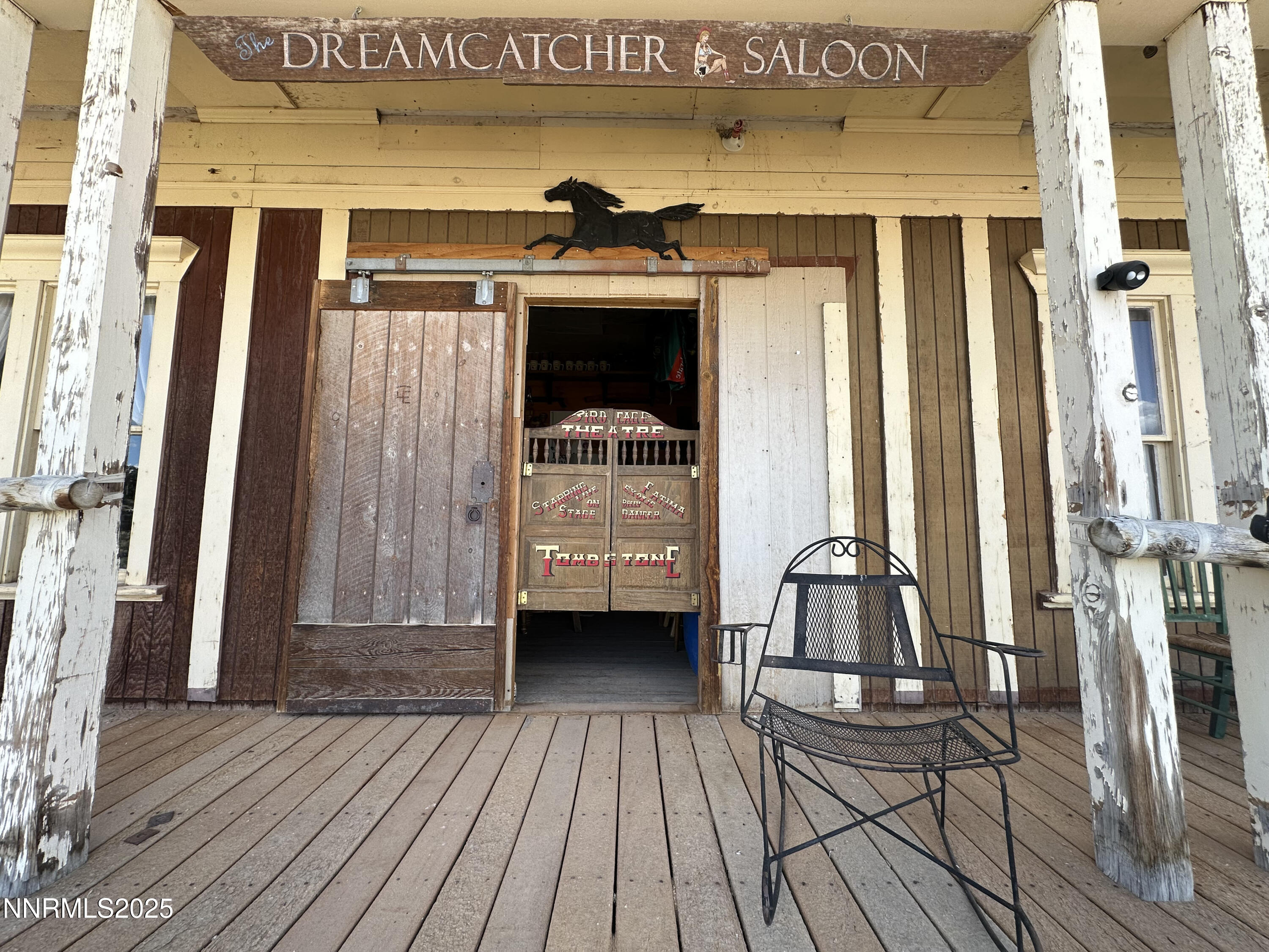 3350 Ikes Cyn Road Round Mountain, NV 89045 - Photo 14 of 38 a view of front door with deck
