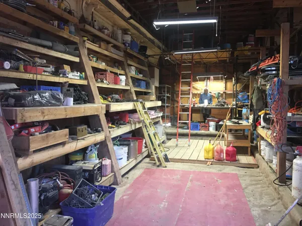 a view of a dry yard with wooden floor