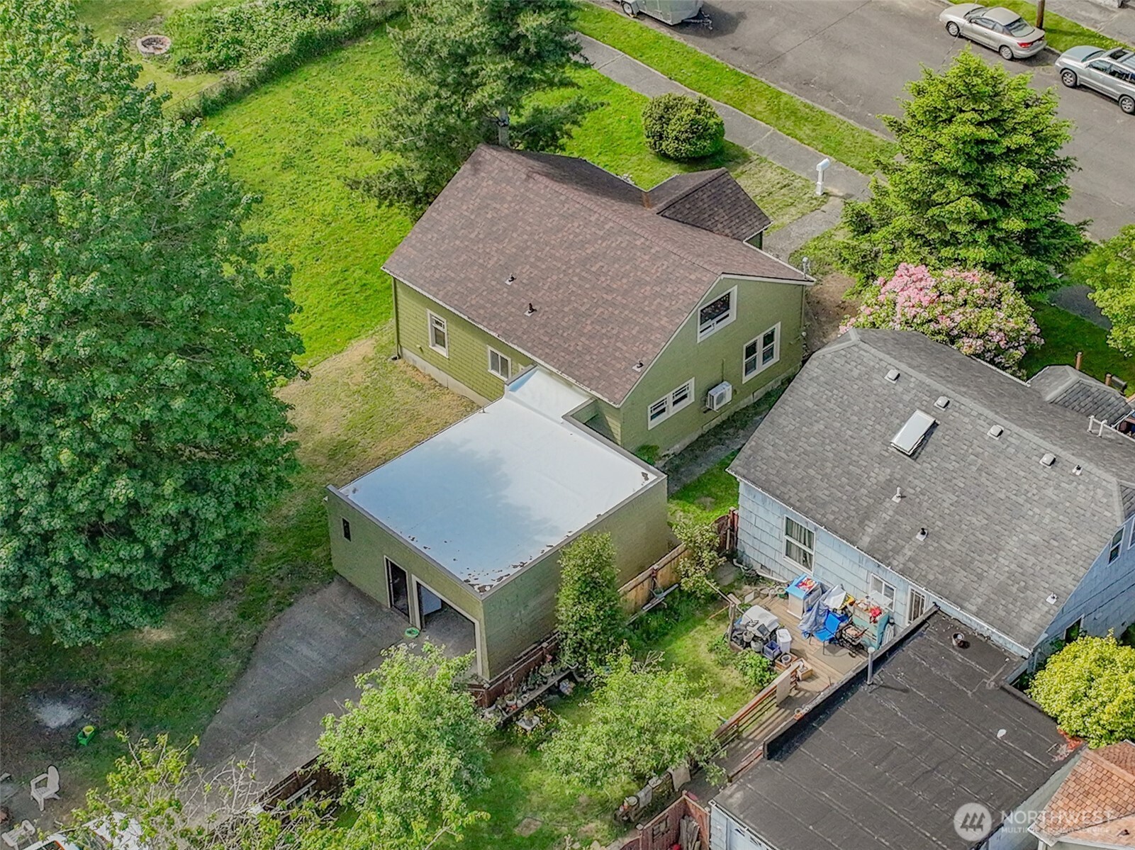 2640 Queets Avenue Hoquiam, WA 98550 - Photo 23 of 28 an aerial view of a house with a yard
