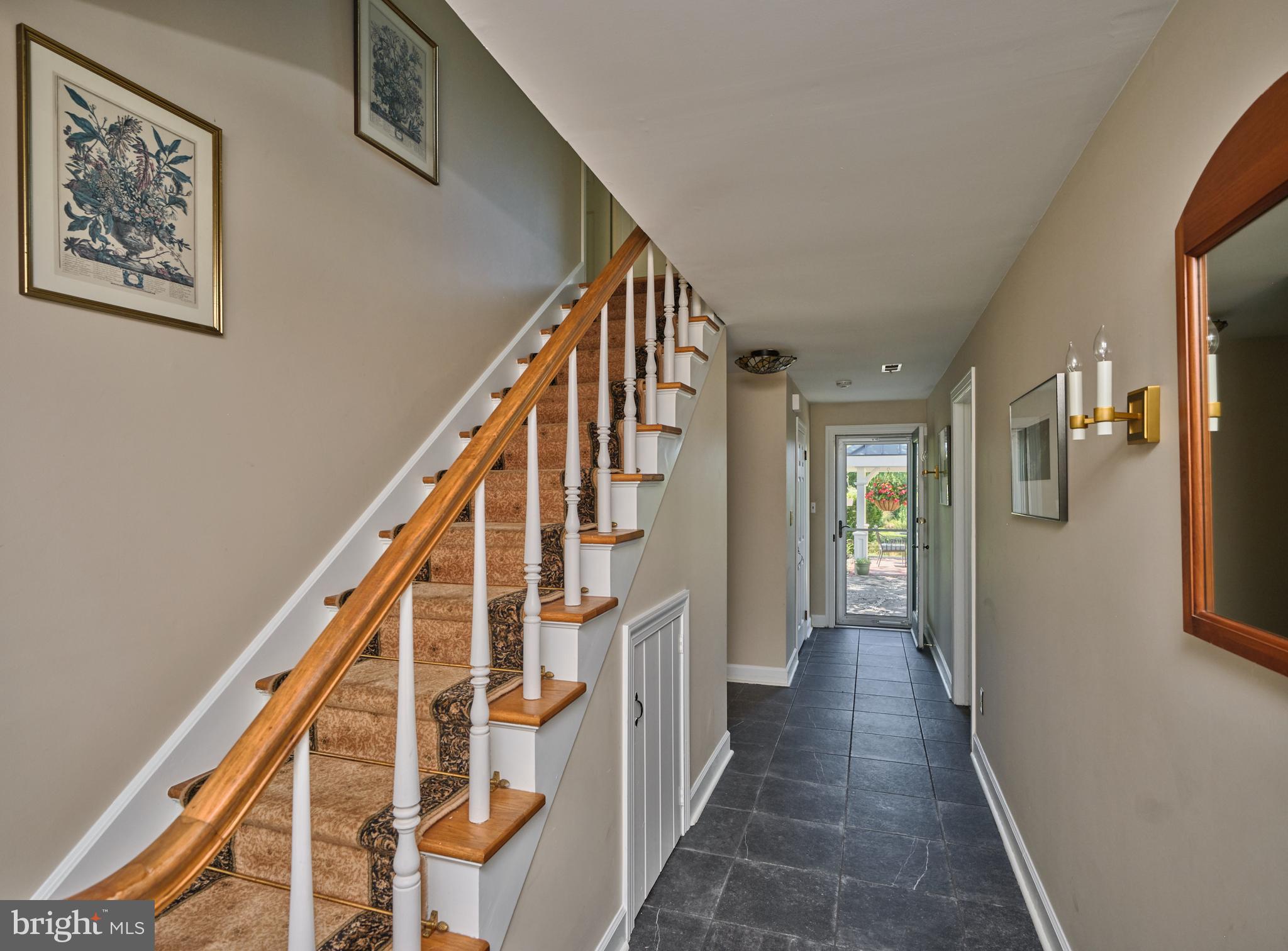 941 Mt Eyre Road Washington Crossing, PA 18977 - Photo 7 of 67 Foyer with view to outdoor dining area