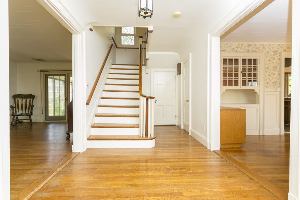25 Rutledge Road Natick, MA 01760 - Photo 3 of 30 a view of entryway and hall with wooden floor