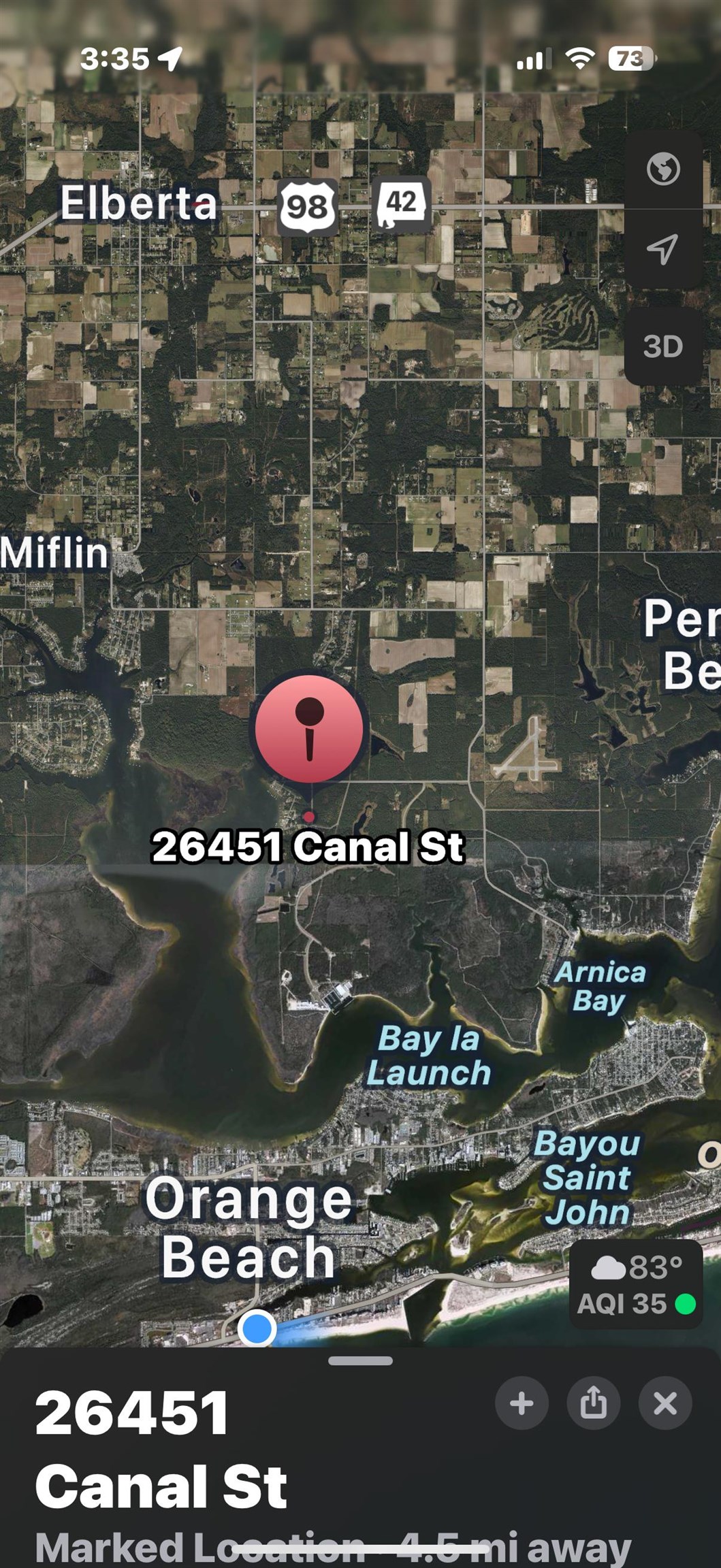 0 Canal Street Elberta, AL 36530 - Photo 7 of 8 Map