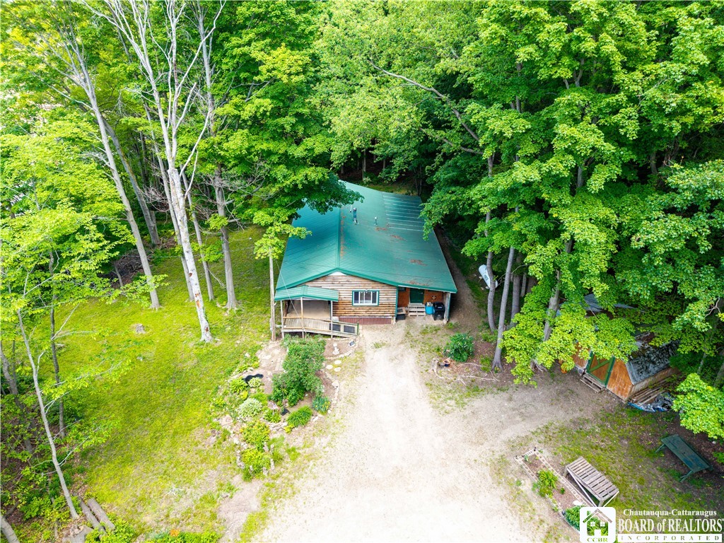 8961 Flucker Hill Road Villenova, NY 14138 - Photo 26 of 26 Aerial of home, view of roof