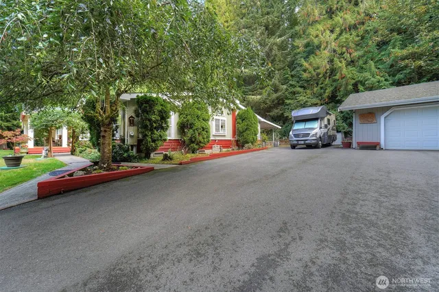 a view of a street with houses