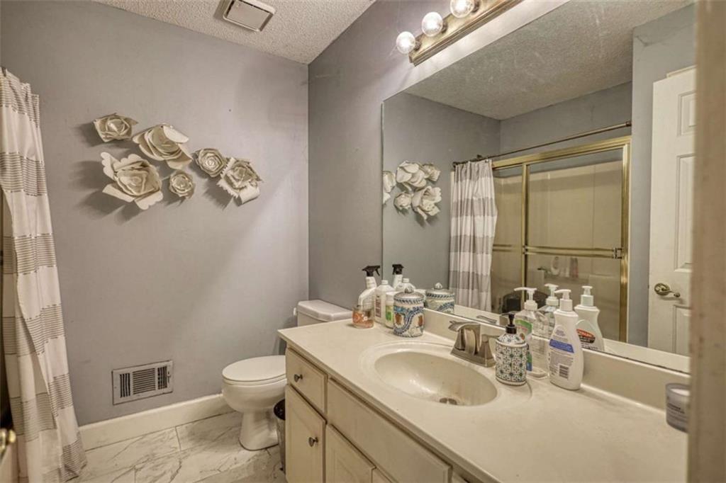 3588 Old Hamilton Mill Road Northeast Buford, GA 30519 - Photo 29 of 49 a bathroom with a sink vanity mirror and toilet