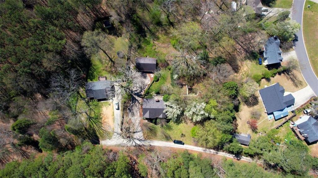 3588 Old Hamilton Mill Road Northeast Buford, GA 30519 - Photo 43 of 49 an aerial view of residential house with outdoor space