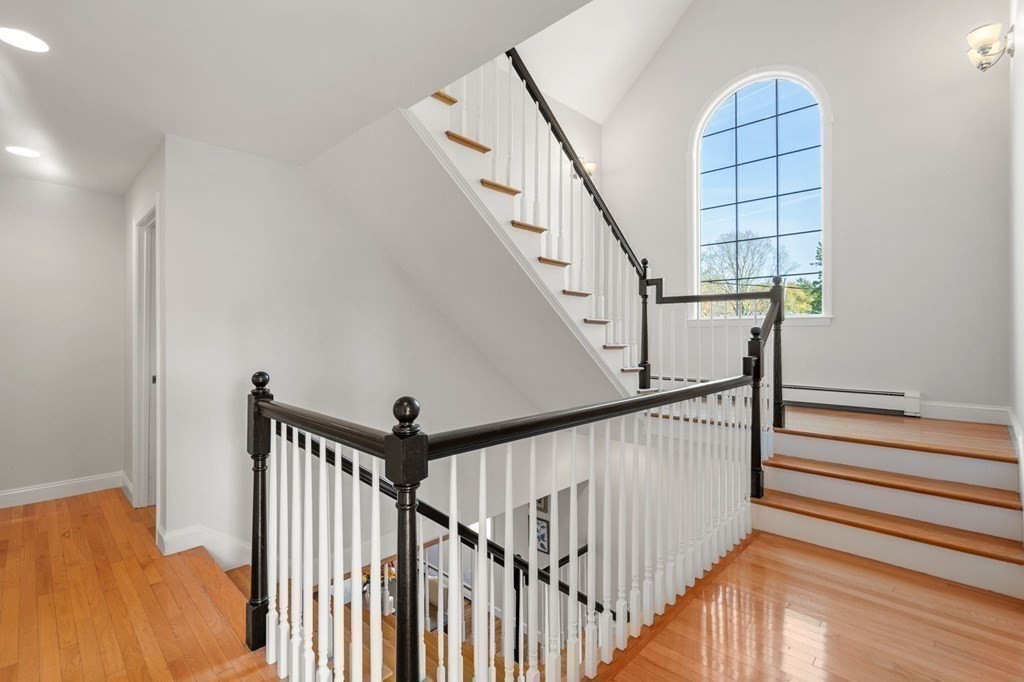 21 Albemarle Road Newton, MA 02460 - Photo 15 of 25 a view of staircase with railing and white walls
