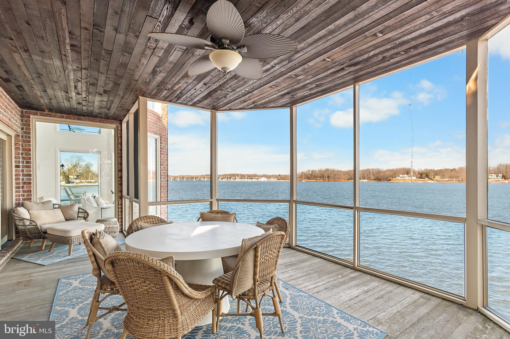 610 South River Landing Road Edgewater, MD 21037 - Photo 12 of 39 a view of a dining room with furniture window and outside view