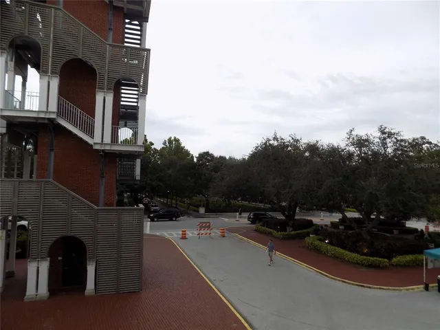 a view of city from balcony