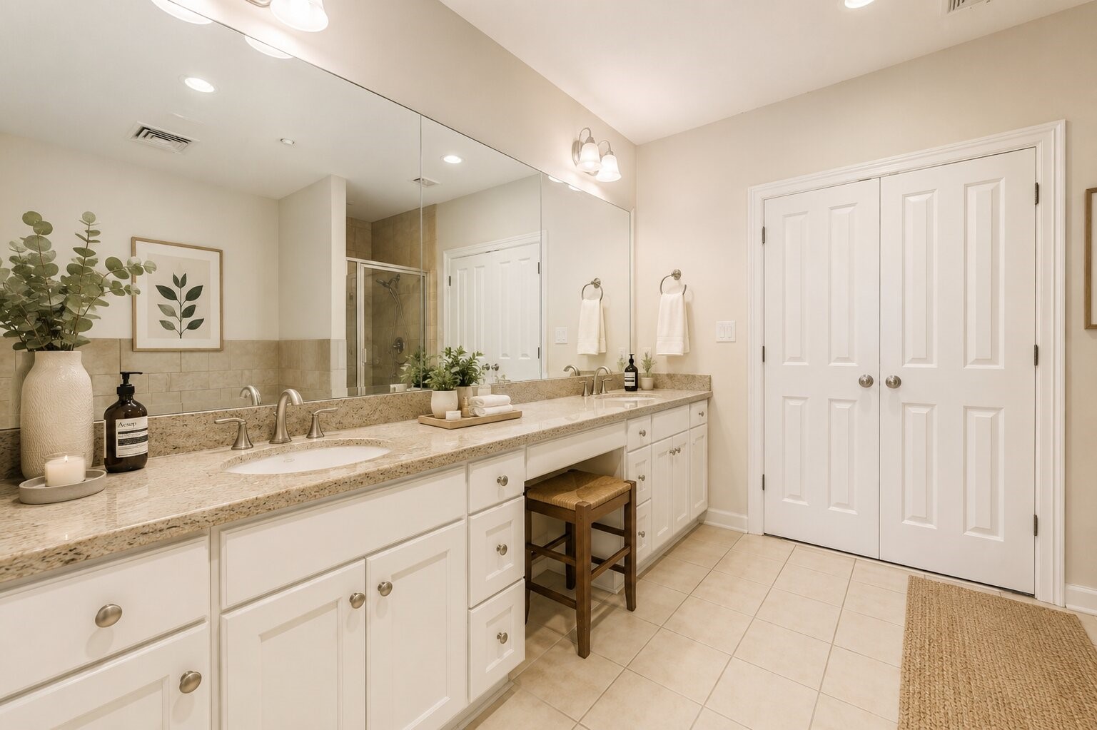 914 Main Street, Unit 911 Houston, TX 77002 - Photo 25 of 30 a bathroom with a sink and a mirror