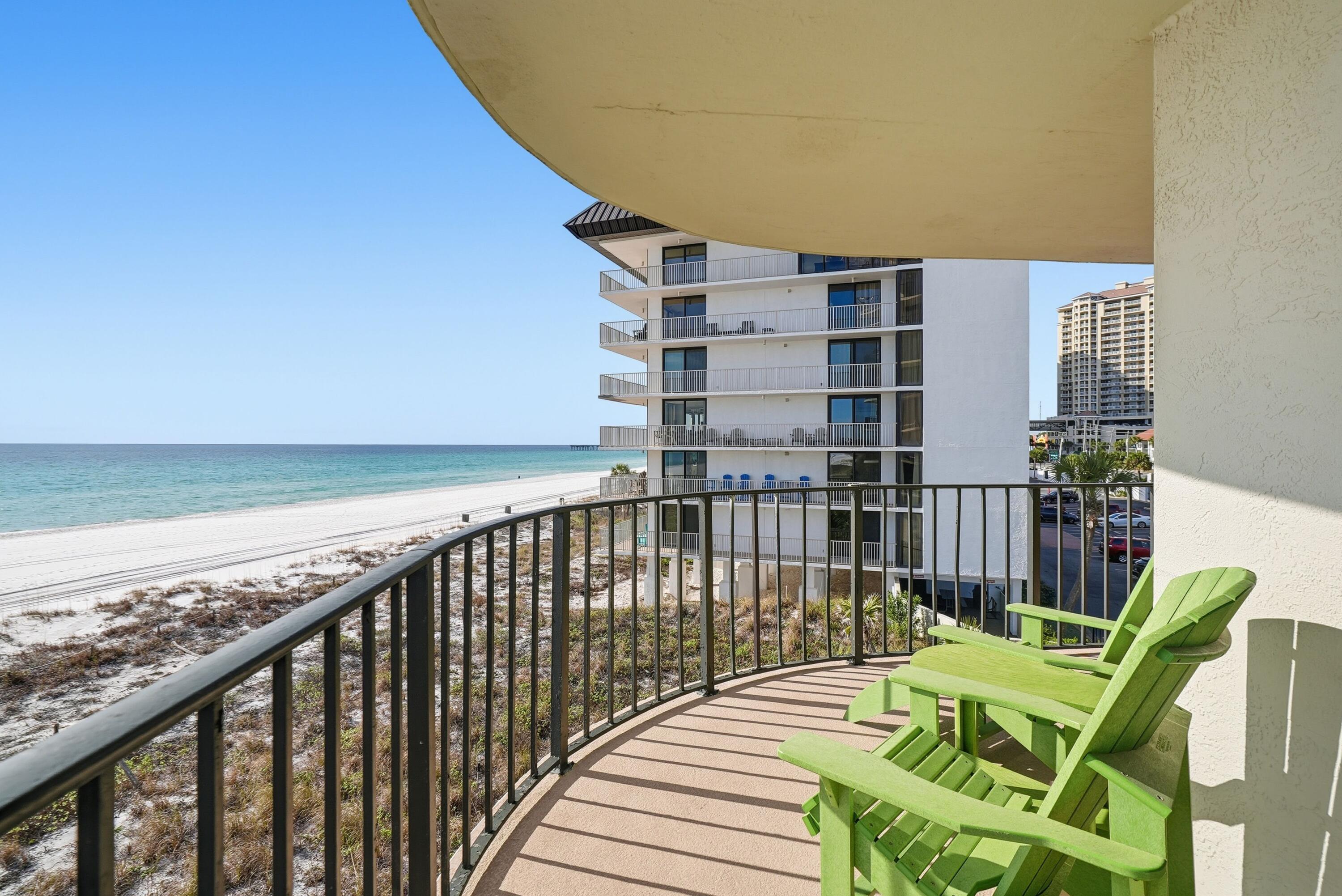 11619 Front Beach Road, Unit 212 Panama City Beach, FL 32407 - Photo 38 of 63 a view of balcony with wooden floor