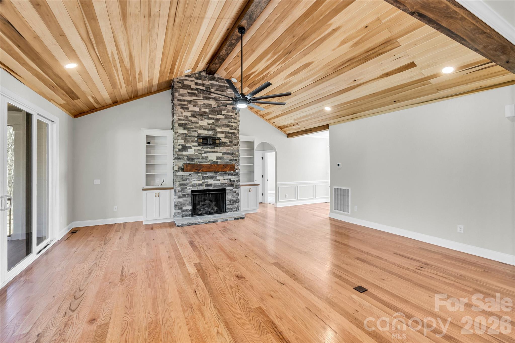 0 Trinity Court Salisbury, NC 28147 - Photo 14 of 38 a view of empty room with wooden floor and fireplace