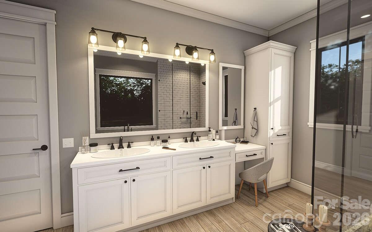 0 Trinity Court Salisbury, NC 28147 - Photo 23 of 38 a bathroom with a double vanity sink mirror and double