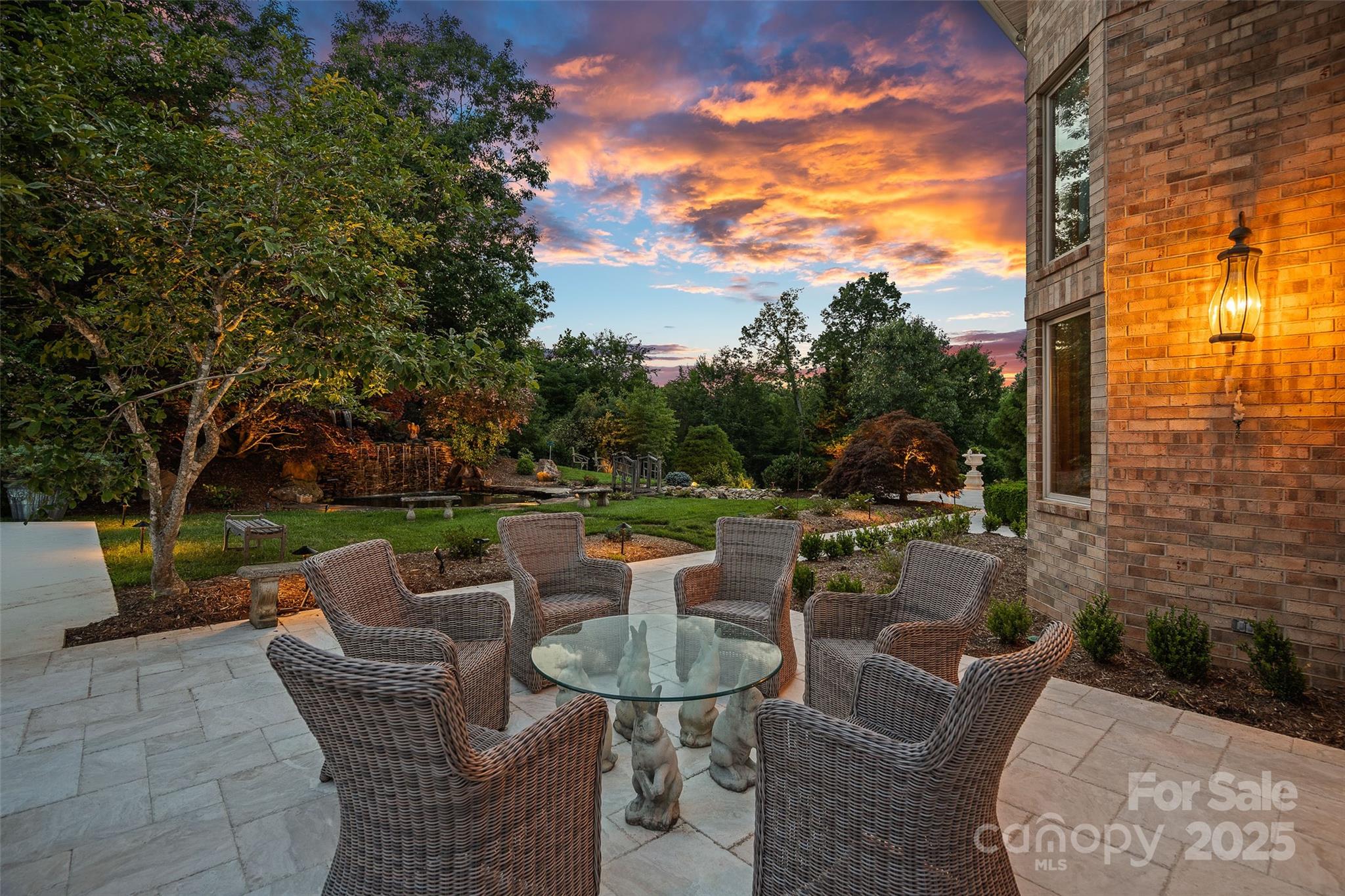282 Hamilton Drive Columbus, NC 28722 - Photo 43 of 46 a view of backyard with seating area and green space