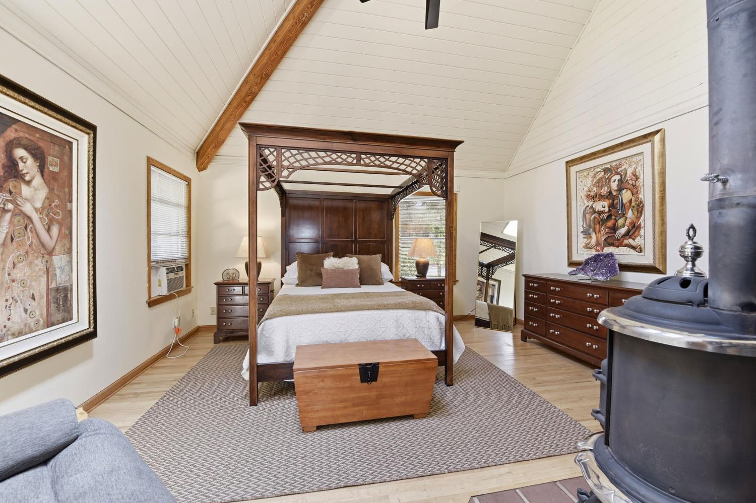 7201 Happy Valley Road Somerset, CA 95684 - Photo 26 of 75 The primary bedroom is spacious and accommodating of this queen sized bed.