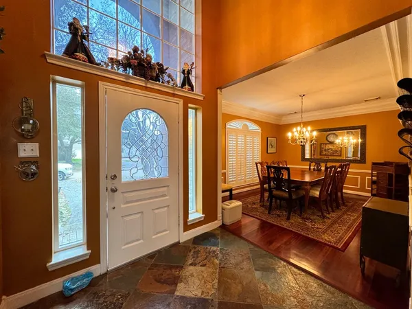 a view of a livingroom with furniture and window