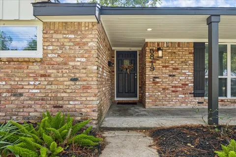 a view of front door of house